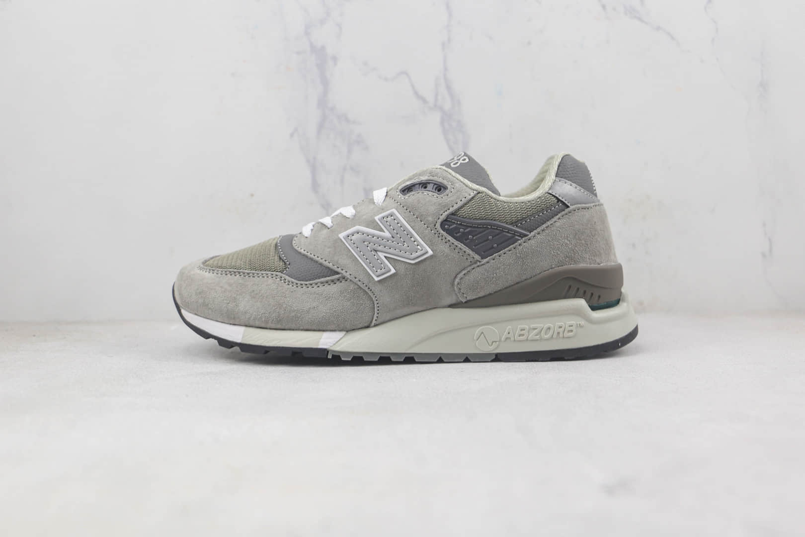 新百伦New Balance 998莆田纯原复刻版本NB998元组灰配色复古老爹鞋原盒原标 货号：M998GY