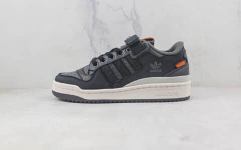 阿迪达斯adidas originals Forum 84 low莆田纯原复刻版本黑橙色Forum84复古板鞋原鞋开模一比一打造 货号：HQ6335