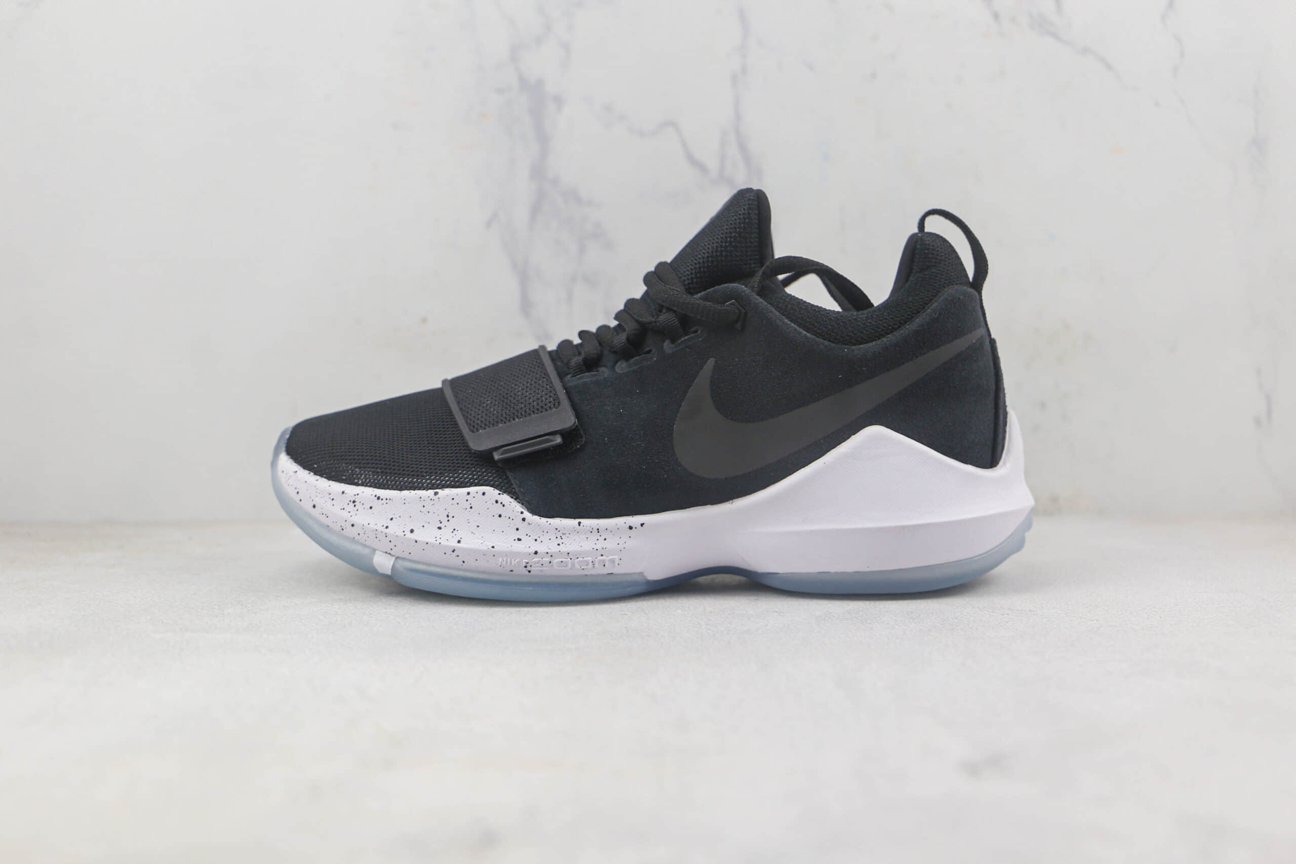 耐克Nike PG1 EP莆田纯原复刻版本保罗乔治黑白黑钩实战篮球鞋原楦头纸板打造 货号：878628-001