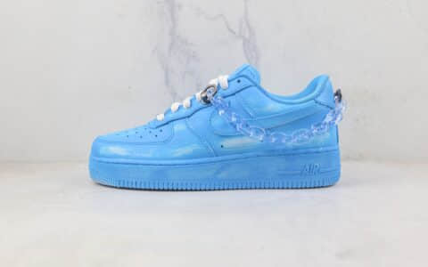 耐克Nike Air Force 1 Low莆田纯原复刻版本低帮空军一号侵染酒精刮刮乐蓝色板鞋原档案数据开发 货号：DD8959-100