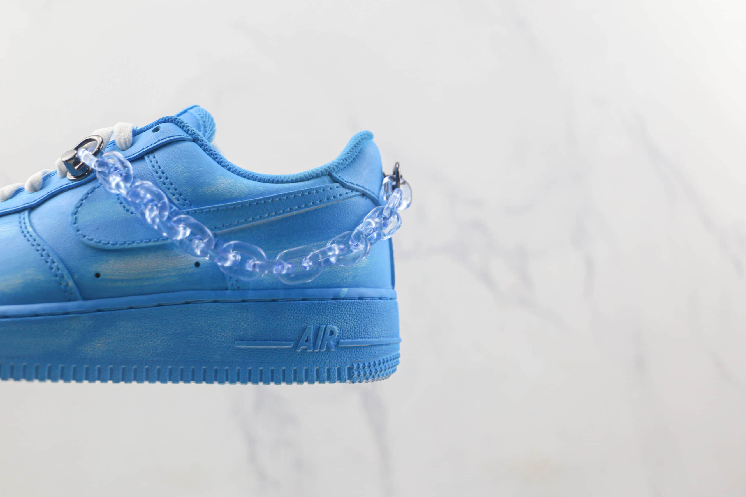 耐克Nike Air Force 1 Low莆田纯原复刻版本低帮空军一号侵染酒精刮刮乐蓝色板鞋原档案数据开发 货号：DD8959-100