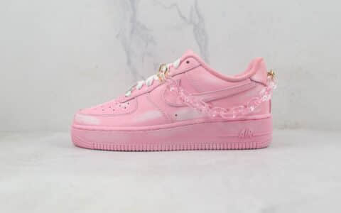 耐克Nike Air Force 1 Low莆田纯原复刻版本低帮空军一号侵染酒精刮刮乐粉色板鞋内置气垫原盒原标 货号：DD8959-100