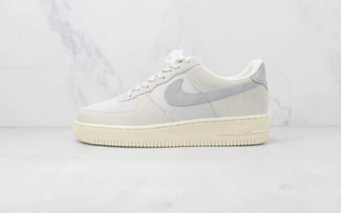 耐克Nike Air Force 1 Low 07莆田纯原复刻版本低帮灰银色空军一号板鞋内置气垫原盒原标 货号：DO9801-100