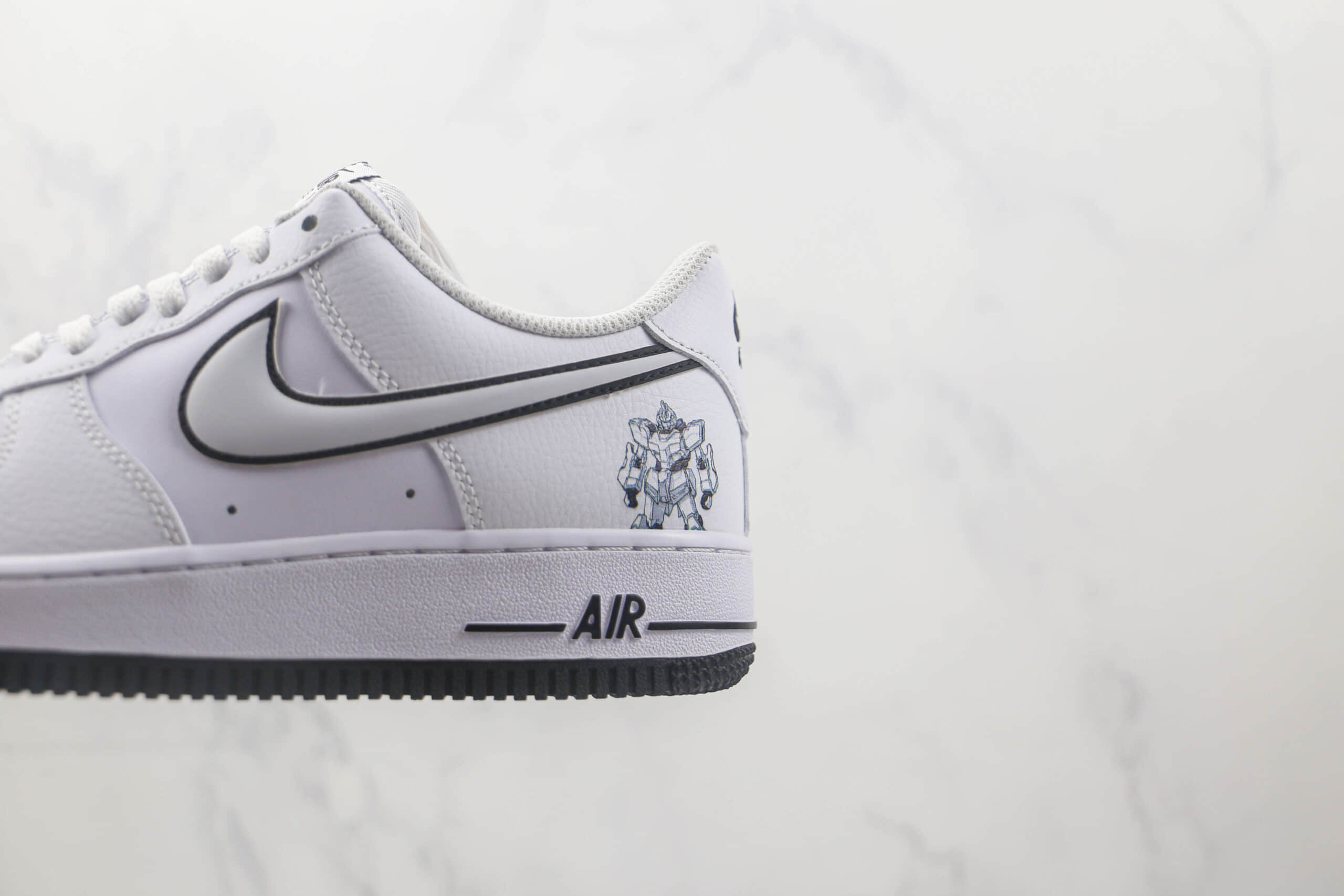 耐克Nike Air Force 1 Low 07莆田纯原复刻版本低帮空军一号白黑变形金刚配色板鞋内置气垫 货号：KK1256-657