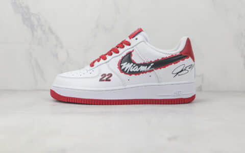 耐克Nike Air Force 1 Low 07 22莆田纯原复刻版本低帮空军一号白红色板鞋原档案数据开发 货号：NL1722-600