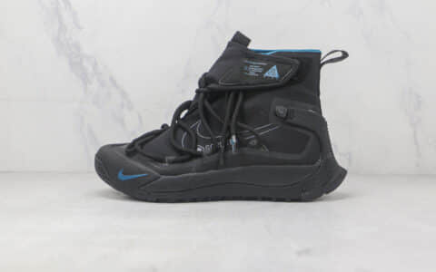 耐克Nike ACG Mountain Fly Gore-tex莆田纯原复刻版本高帮ACG黑蓝色登山鞋原楦头纸板打造 货号：BV6348-001