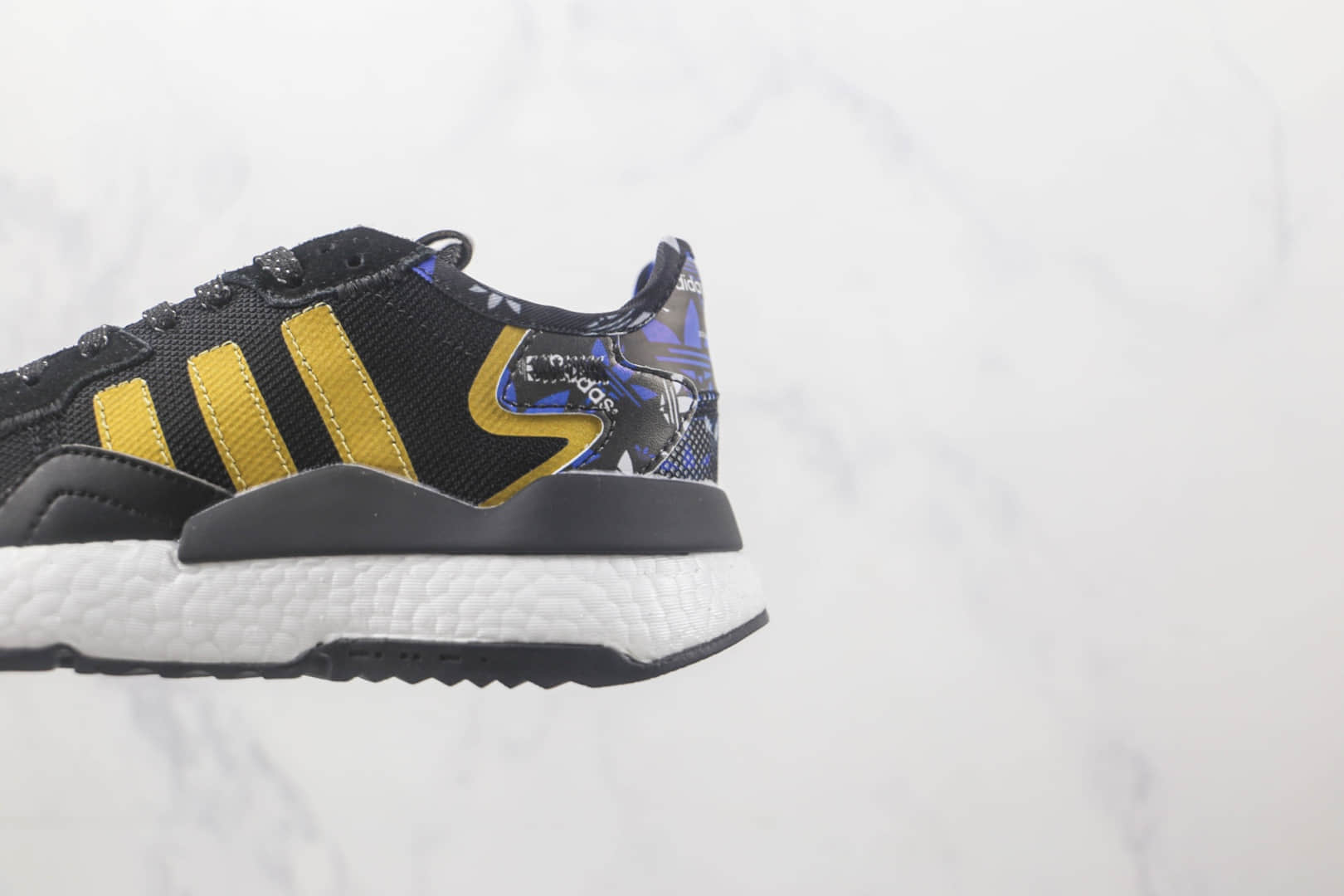 阿迪达斯Adidas Nite Jogger 2021 Boost莆田纯原复刻版本夜行者一代黑金色爆米花跑鞋原档案数据开发 货号：FW6711