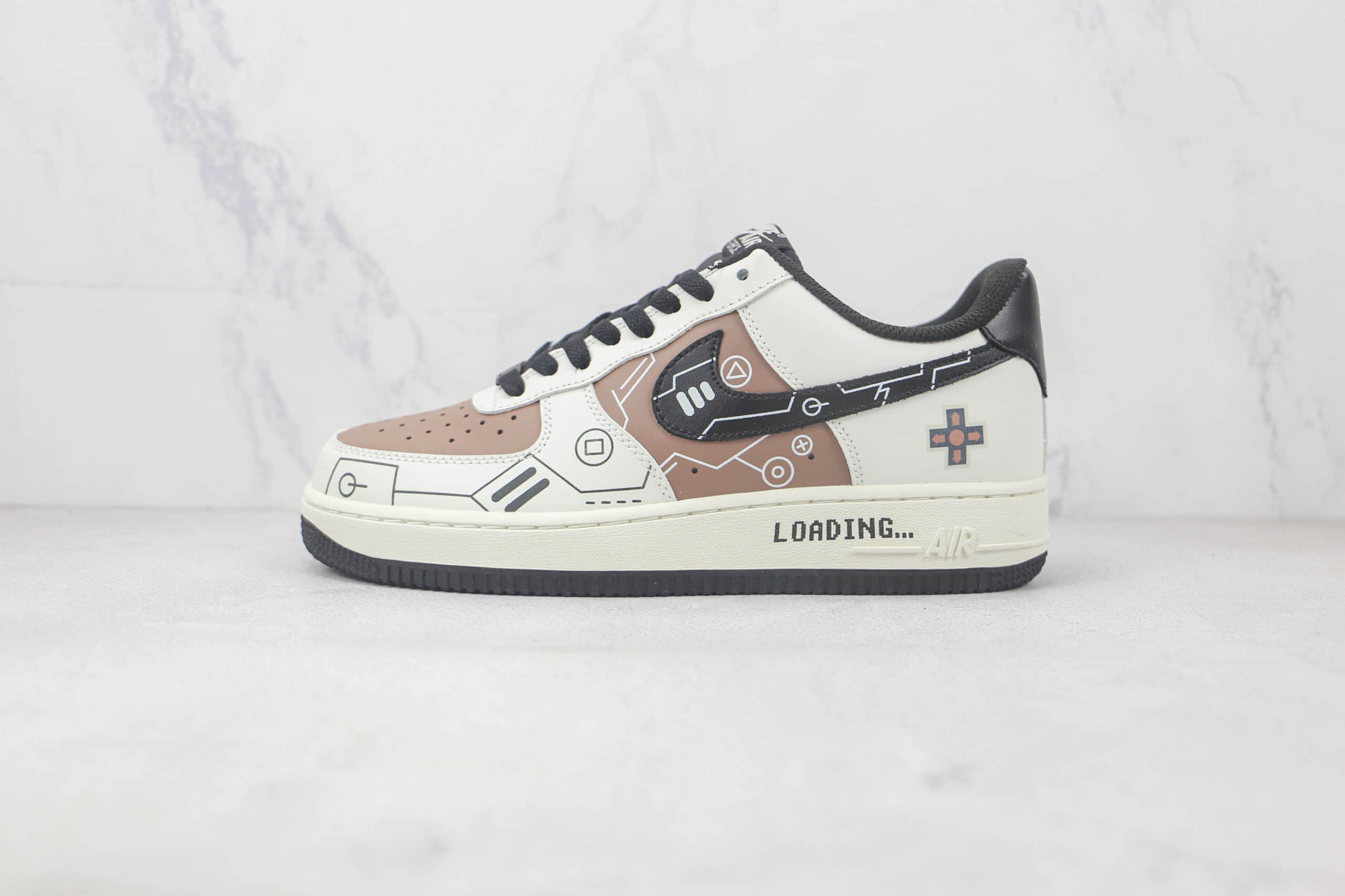 耐克Nike Air Force 1 Low 07莆田纯原复刻版本低帮空军一号电玩主题拼色板鞋内置气垫 货号：CW2288-222