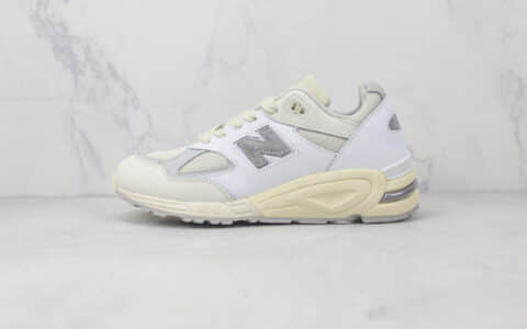 新百伦New Balance 990莆田纯原复刻版本NB990白灰色复古跑鞋原楦原数据开发 货号：M90TC2