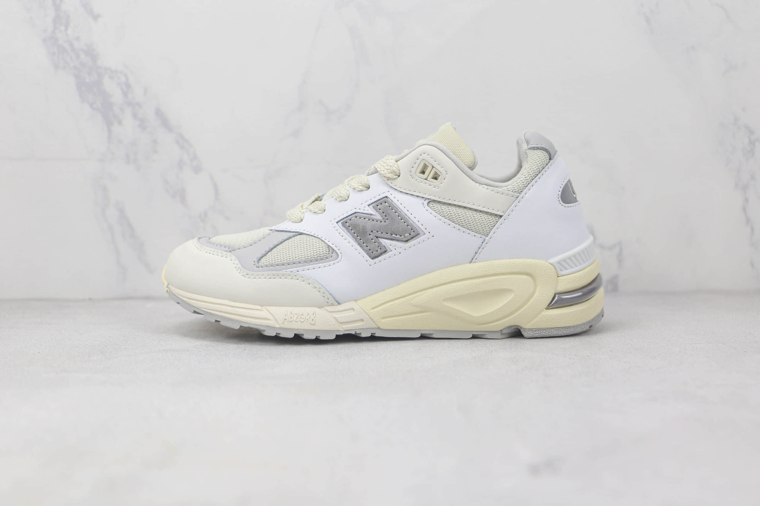 新百伦New Balance 990莆田纯原复刻版本NB990白灰色复古跑鞋原楦原数据开发 货号：M90TC2