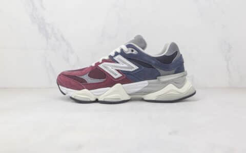 新百伦New Balance 9060 Wine Red Navy Grey纯原版本复古NB9060酒红海军蓝灰色老爹鞋 NB9060复古老爹鞋 货号：U9060GBN