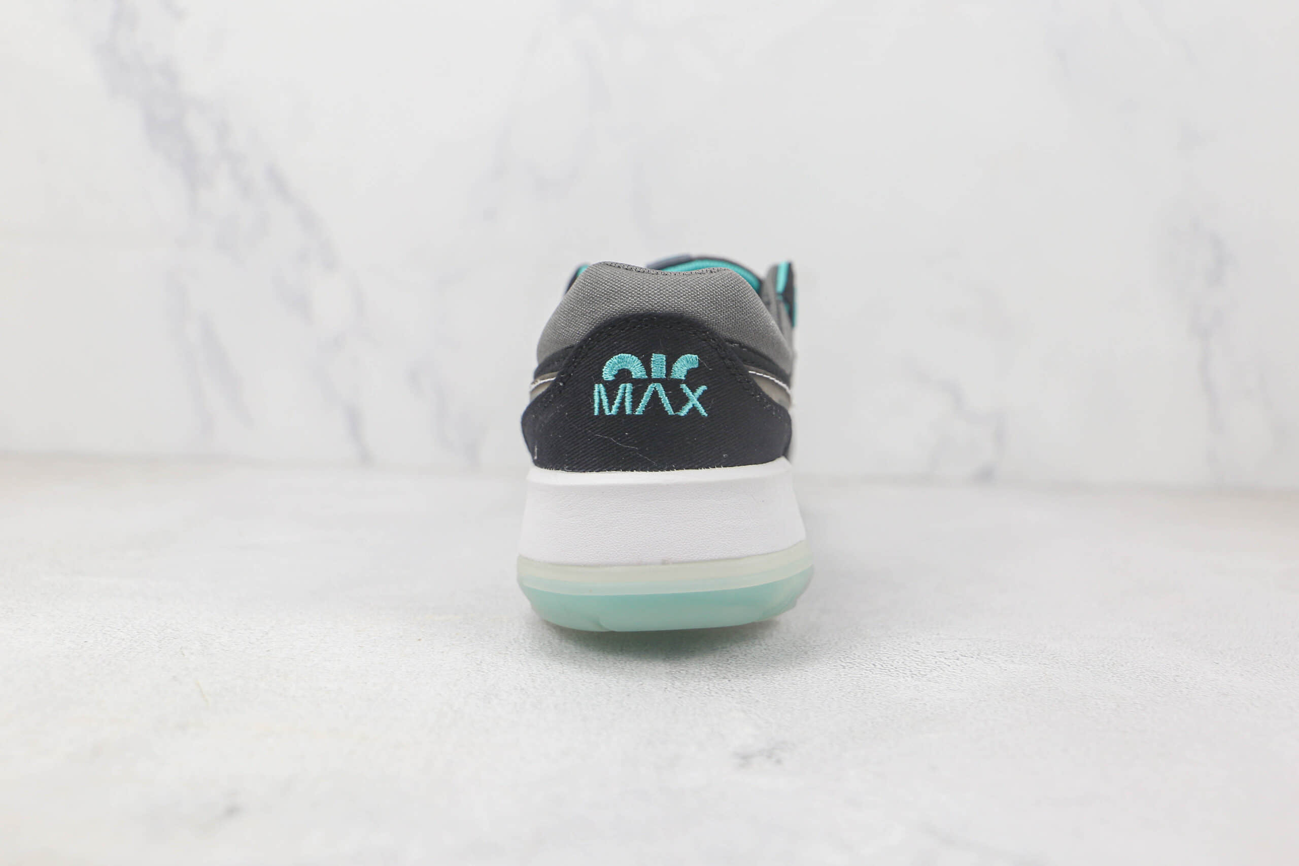 耐克Nike Air Max MOtif纯原版本Motif系列灰蓝色休闲跑步鞋 耐克可回收材料复古气垫鞋 货号：DH4801-002