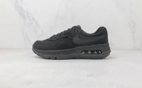 耐克Nike Air Max MOtif纯原版本Motif系列黑色休闲跑步鞋 耐克可回收材料复古气垫鞋 货号：DH4801-003