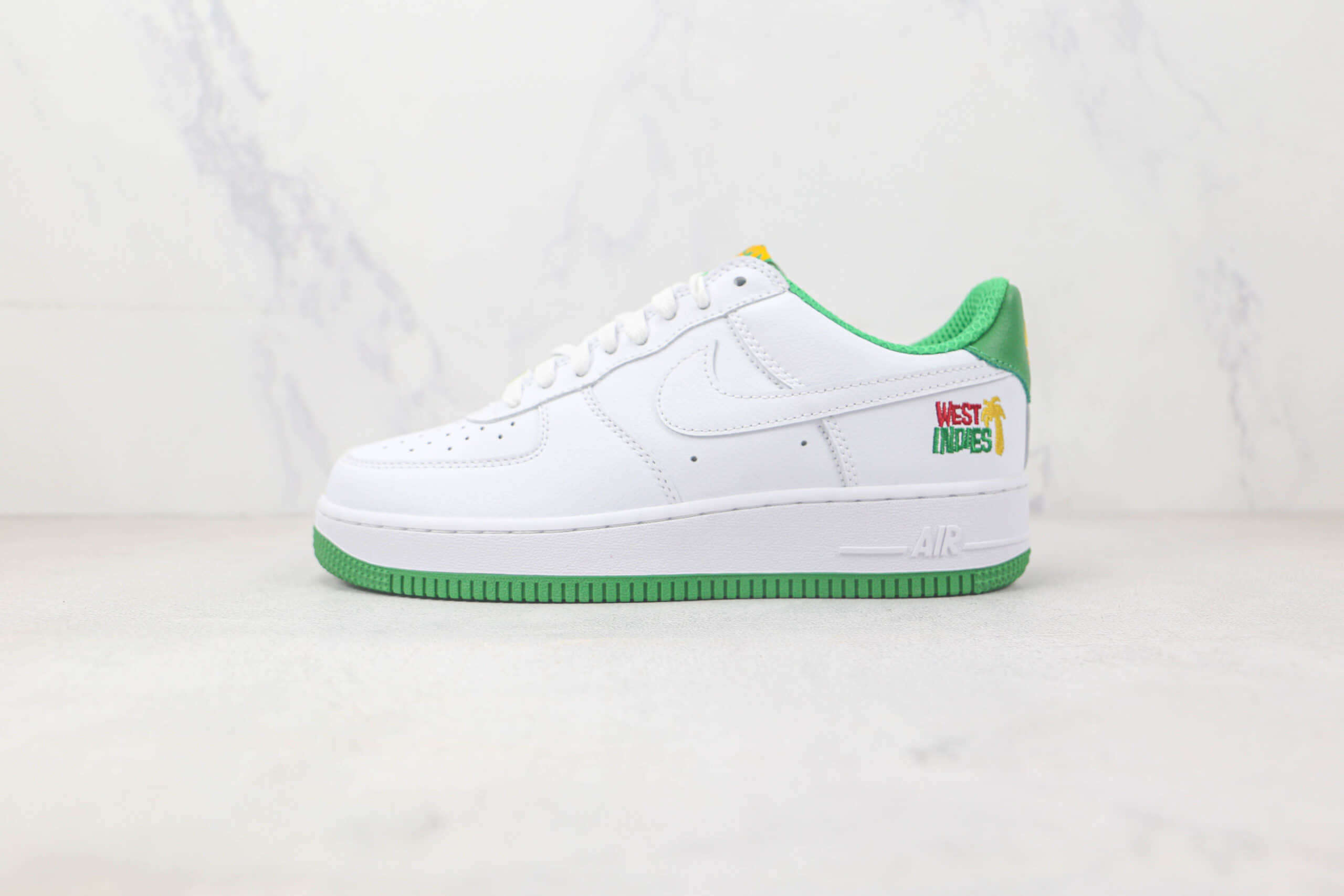 耐克Nike Air Force 1 Low 07纯原版本低帮空军一号白绿色板鞋 耐克空军一号定制款 货号：DX1158-100