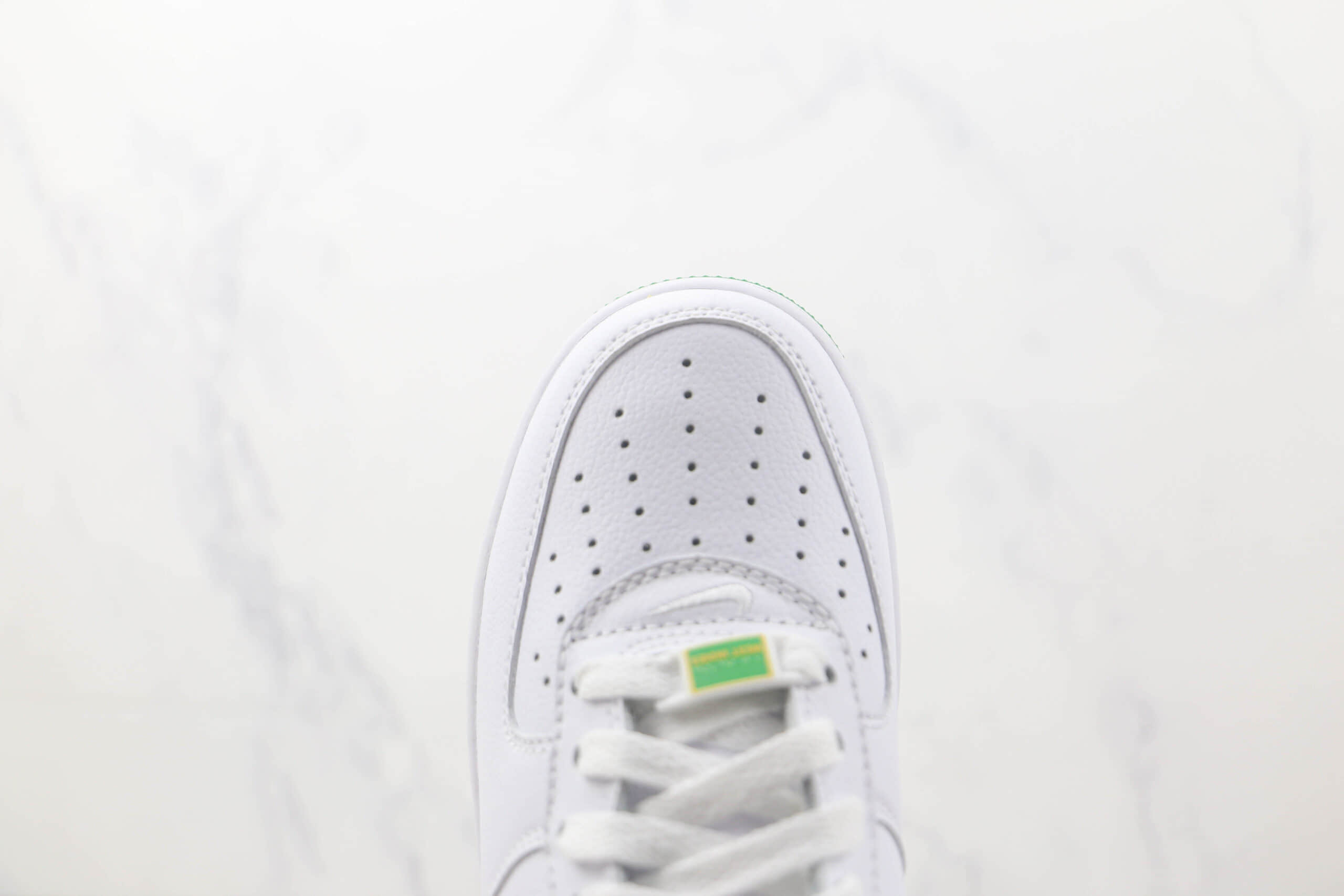 耐克Nike Air Force 1 Low 07纯原版本低帮空军一号白绿色板鞋 耐克空军一号定制款 货号：DX1158-100