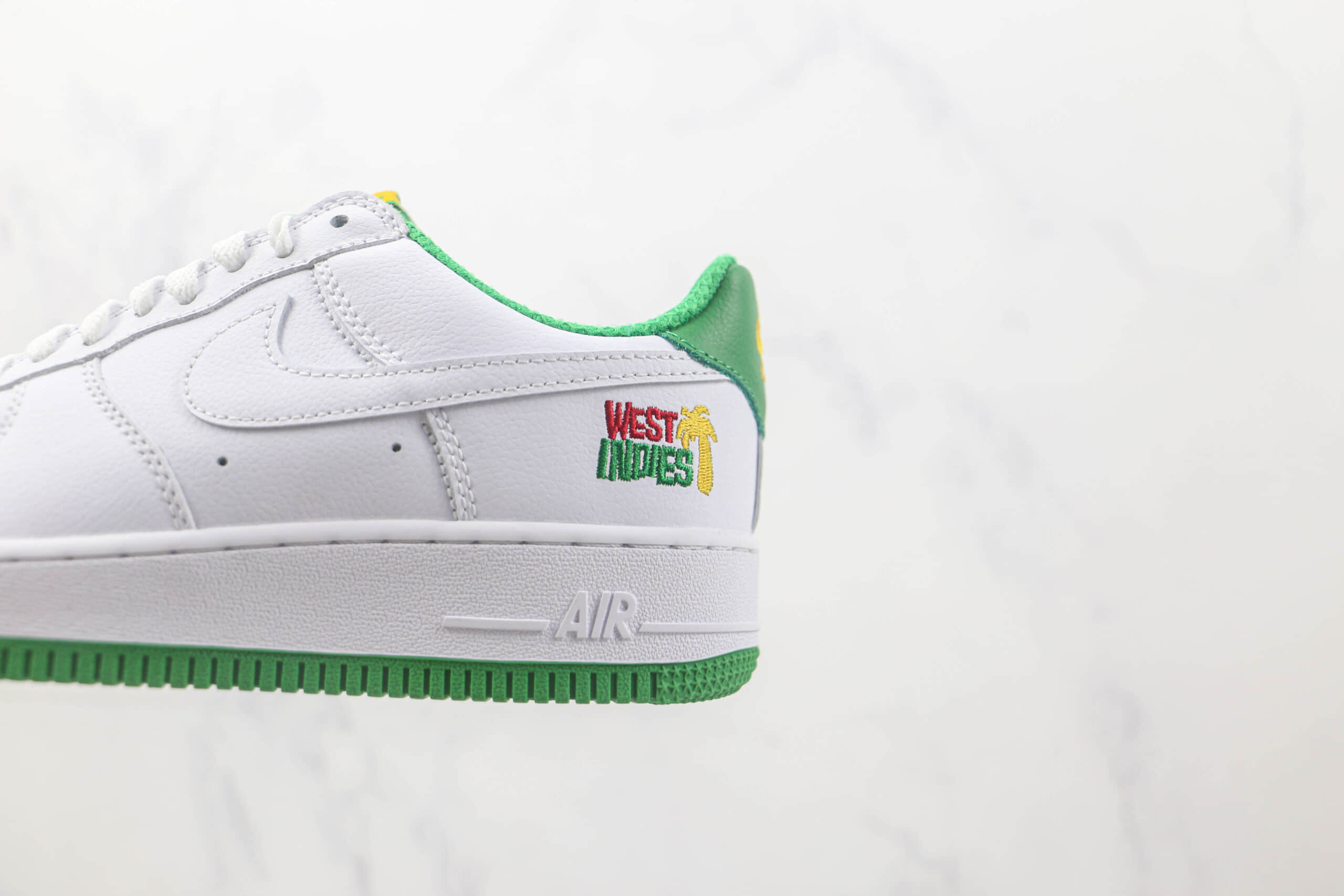 耐克Nike Air Force 1 Low 07纯原版本低帮空军一号白绿色板鞋 耐克空军一号定制款 货号：DX1158-100