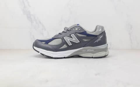 新百伦New Balance 990纯原版本NB990灰色复古慢跑鞋 NB990复古老爹鞋 货号：M990GJ3