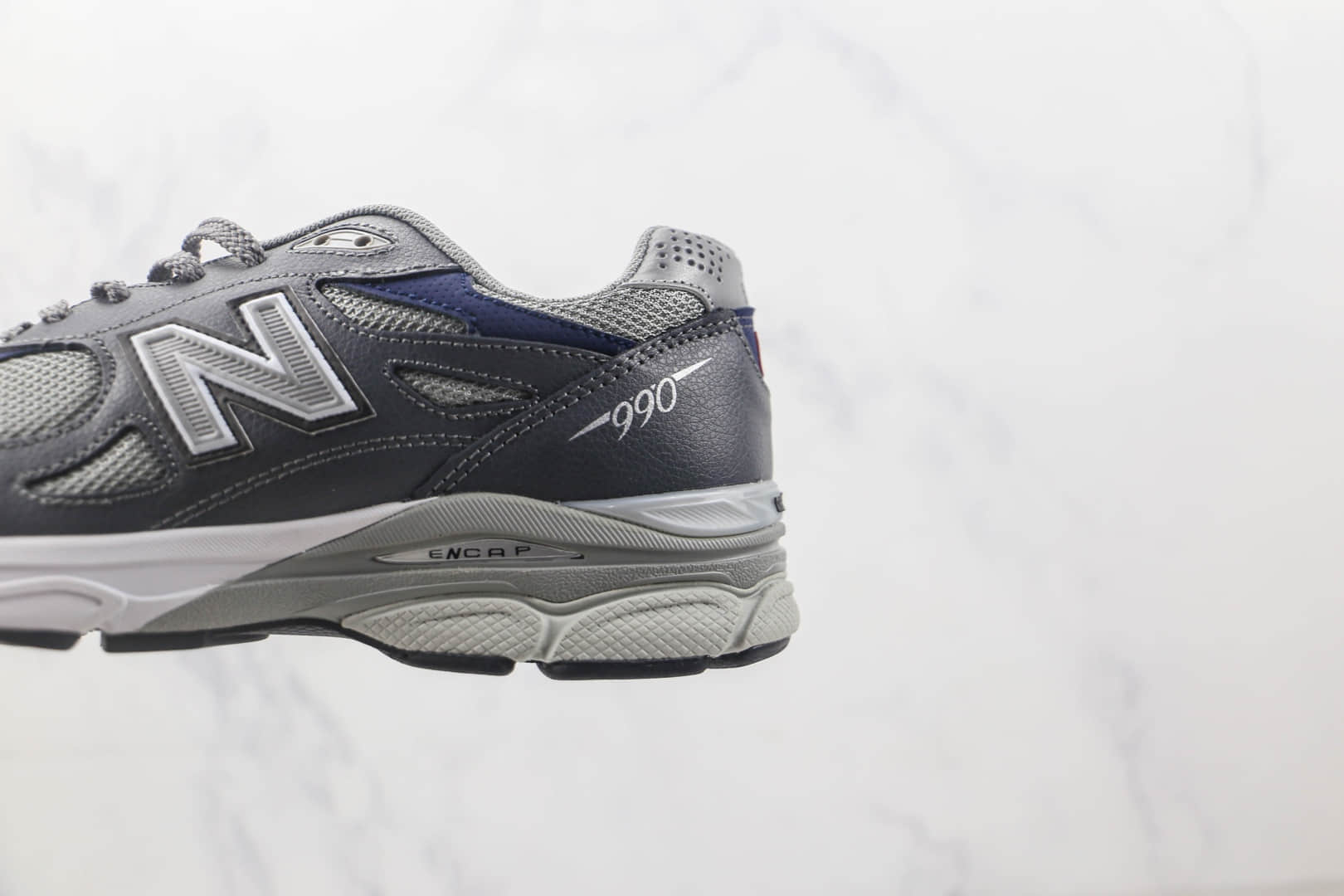新百伦New Balance 990纯原版本NB990灰色复古慢跑鞋 NB990复古老爹鞋 货号：M990GJ3