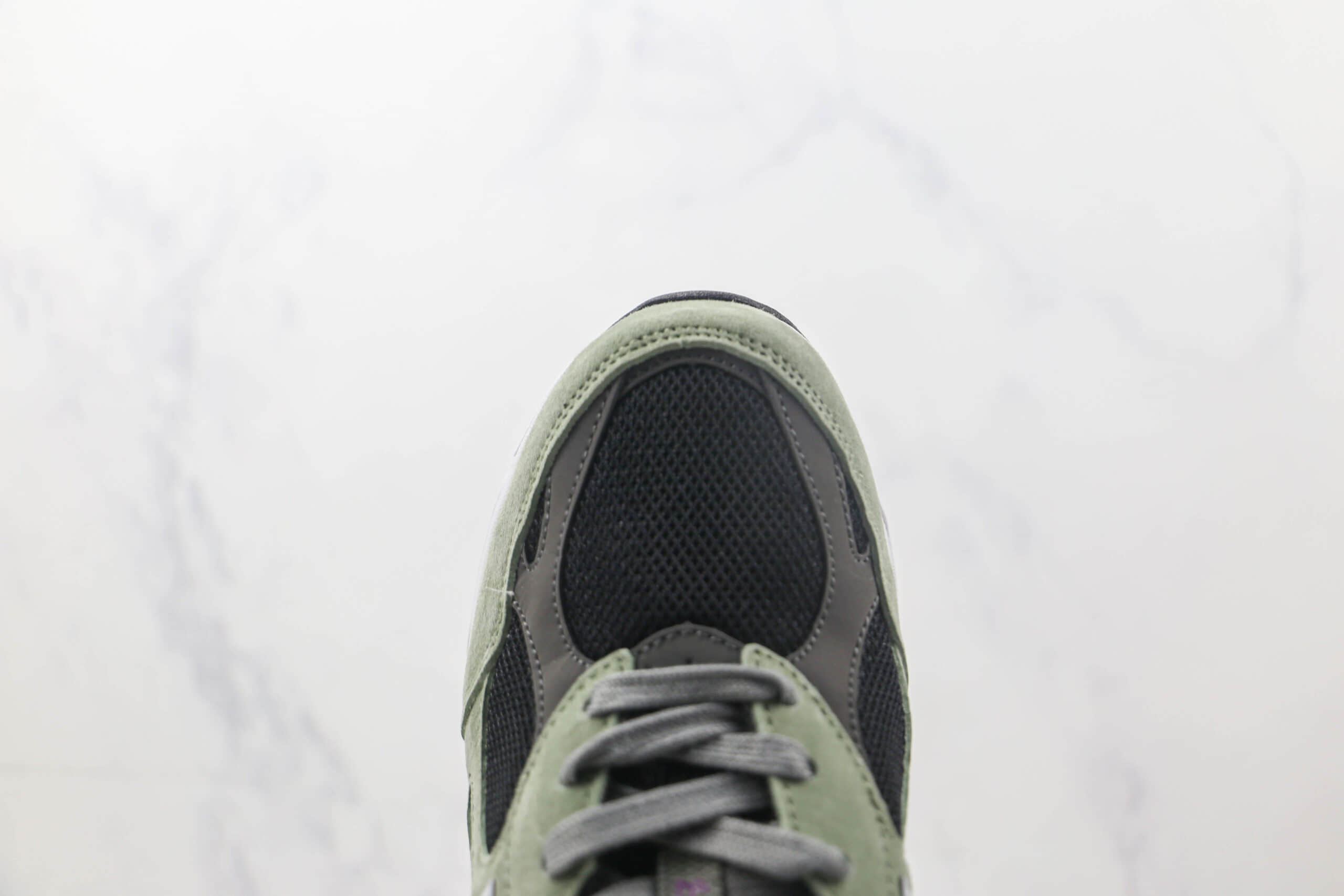 新百伦New Balance 990纯原版本NB990白绿紫色复古老爹鞋 新百伦NB990V3复古慢跑鞋 货号：M990TC3