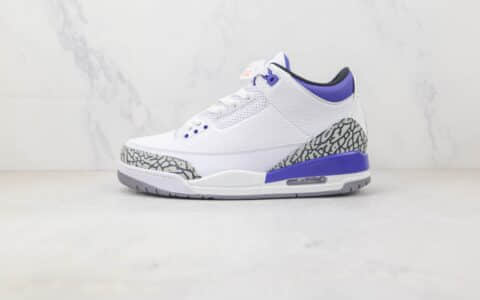 乔丹Air jordan 3 Retro纯原版本白蓝色AJ3篮球鞋 莆田AJ工厂 货号：CT8532-105