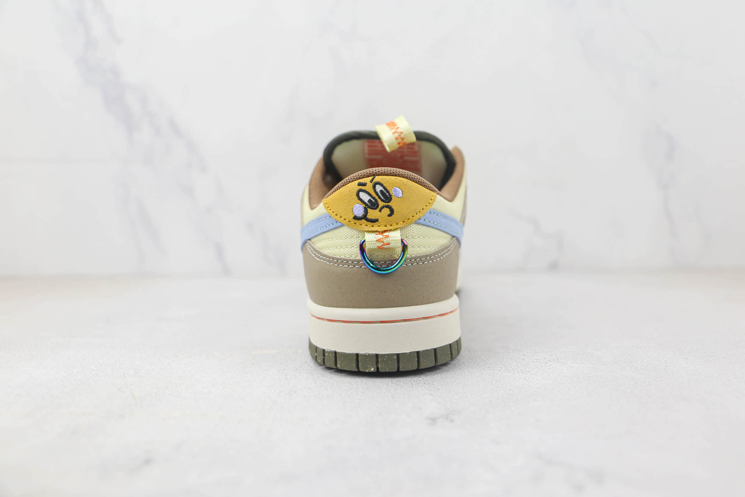 耐克Nike Dunk Low Retro Cartoon纯原版本低帮DUNK棕黄色卡通印花板鞋 耐克DUNK工厂货源 货号：DX6038-741