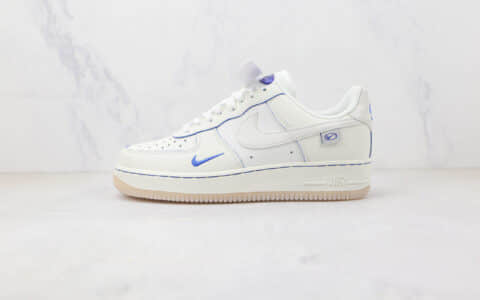 耐克Nike Air Force 1 Low 07纯原版本低帮空军一号白蓝双钩配色板鞋 耐克空军一号定制款 货号：DX1156-001