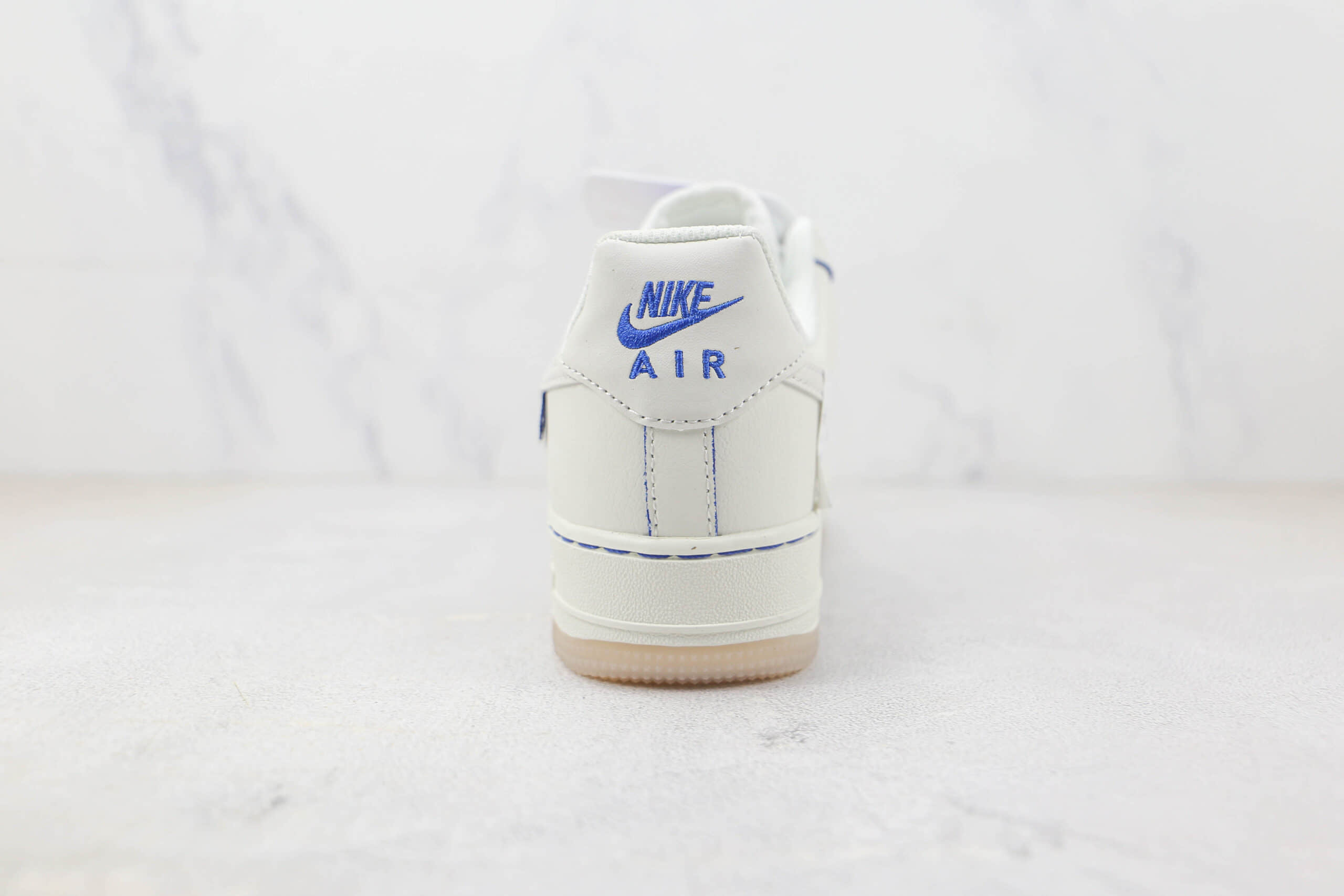 耐克Nike Air Force 1 Low 07纯原版本低帮空军一号白蓝双钩配色板鞋 耐克空军一号定制款 货号：DX1156-001