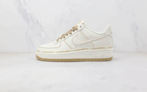 耐克Nike Air Force 1 Low 07纯原版本低帮空军一号米白色板鞋 耐克空军一号马克笔 货号：UN0824-332