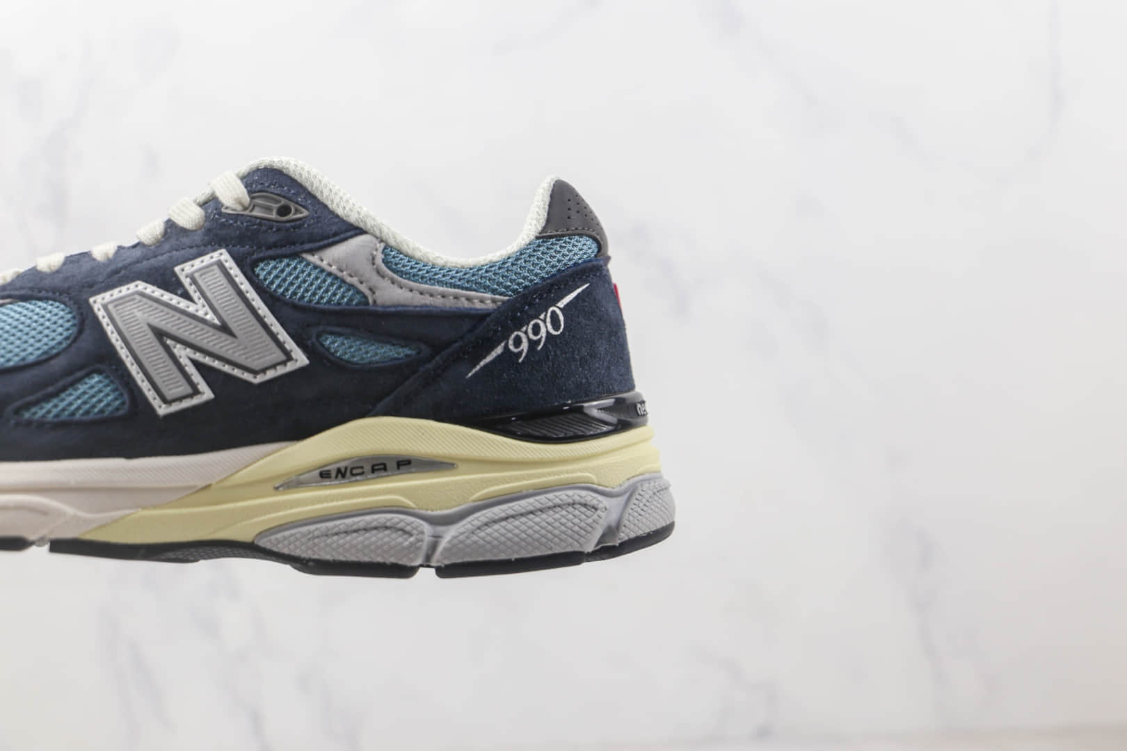 新百伦New Balance 990纯原版本NB990海军蓝复古老爹鞋 新百伦NB990三代复古慢跑鞋 货号：M990TE3