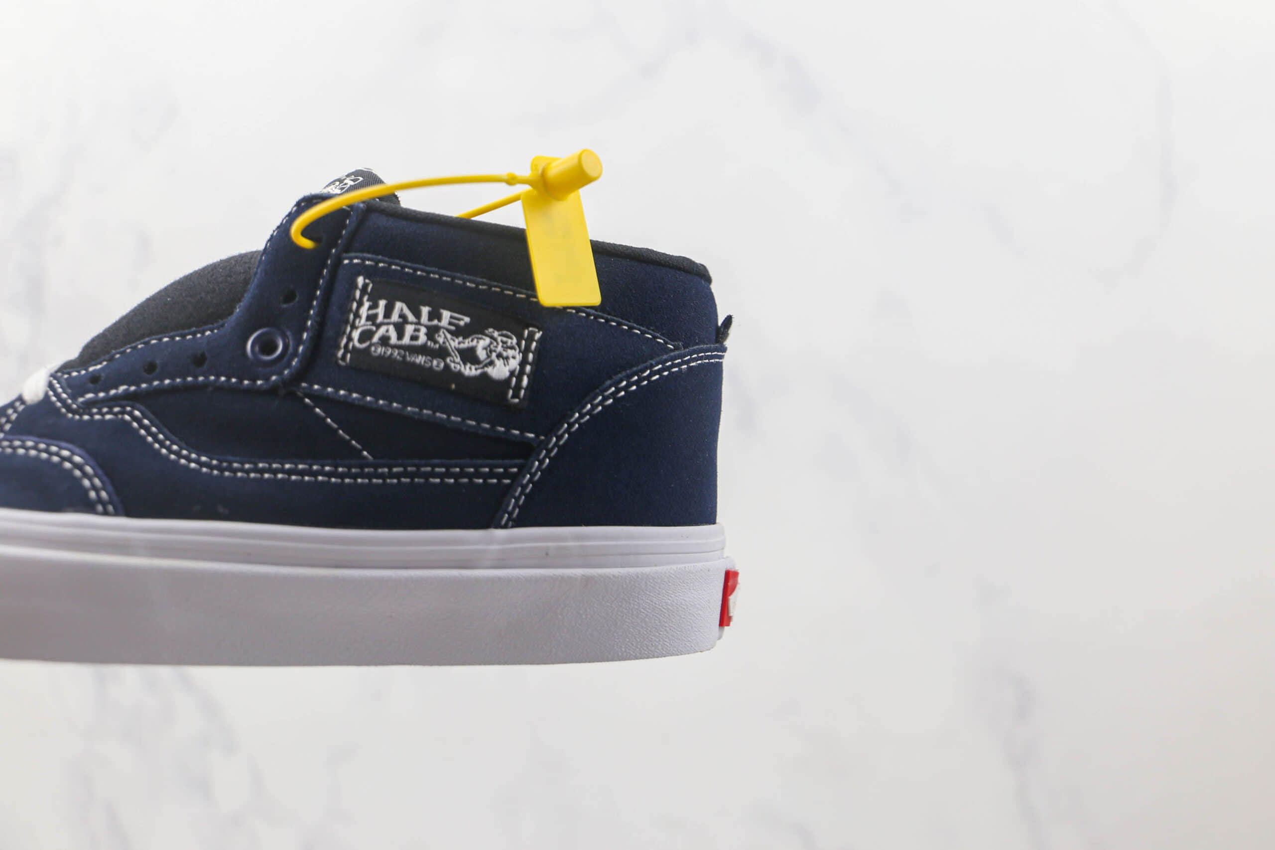 万斯Vans Skate HalfCab92纯原版本中帮蓝色猪绒硫化板鞋 万斯HalfCab30周年款