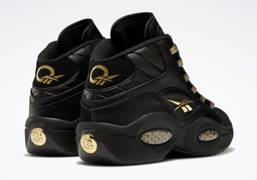 奢华黑金！全新Reebok Question Mid官图曝光！ 货号：H01308