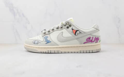 耐克Nike SB Dunk Low纯原版本低帮SB DUNK骨白漫画涂鸦板鞋 耐克DUNK工厂货源 货号：DD1503-107