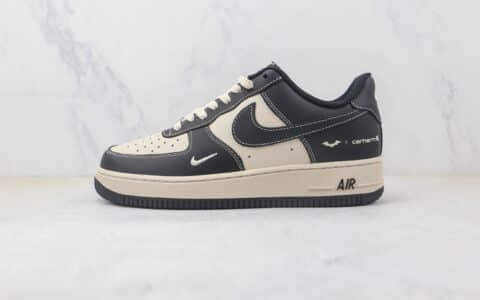 耐克Nike Air Force 1 Low 07纯原版本低帮空军一号黑白色蝙蝠小勾板鞋 耐克空军一号定制款 货号：BS6055-201