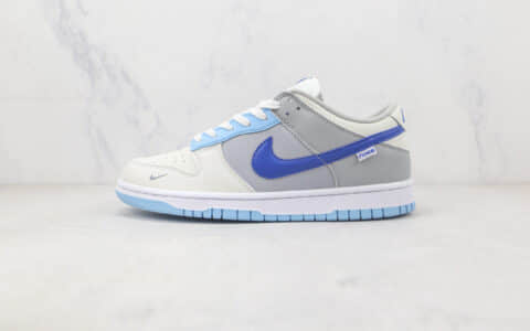 耐克Nike SB Dunk Low Dunk纯原版本低帮SB DUNK灰白蓝拼接板鞋 耐克DUNK工厂货源 货号：FB1843-141