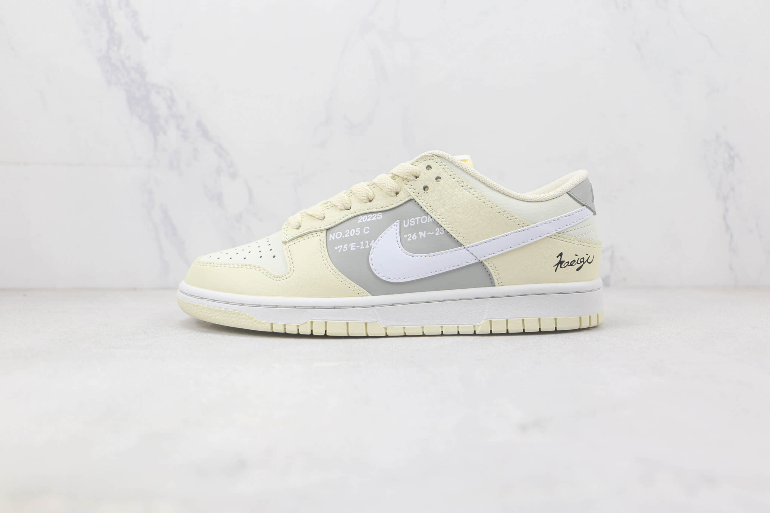 耐克Nike SB Dunk Low Retro Coconut Milk纯原版本低帮SB DUNK侵染米黄色板鞋 耐克DUNK校园板鞋 货号：DD8052-112