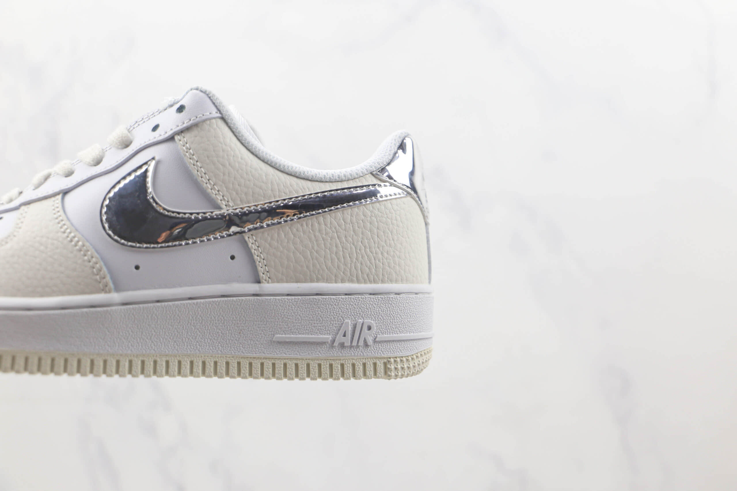 耐克Nike Air Force 1 Low 07纯原版本低帮空军一号银钩奶油配色板鞋 耐克空军一号定制款 货号：DM6020-336