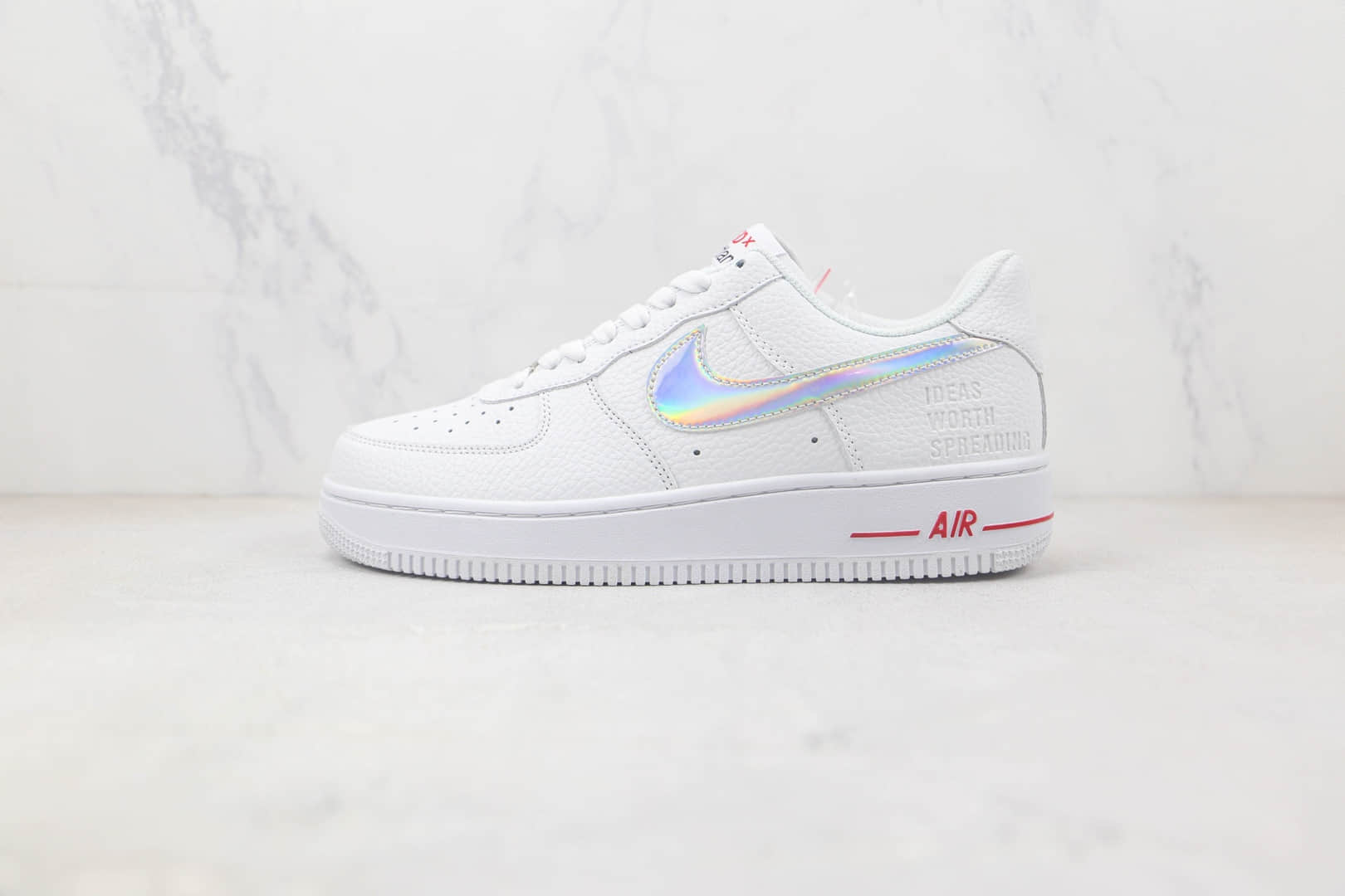 耐克Nike Air Force 1 Low 07纯原版本低帮空军一号幻彩钩白色板鞋 耐克空军一号校园板鞋 货号：DD8959-705