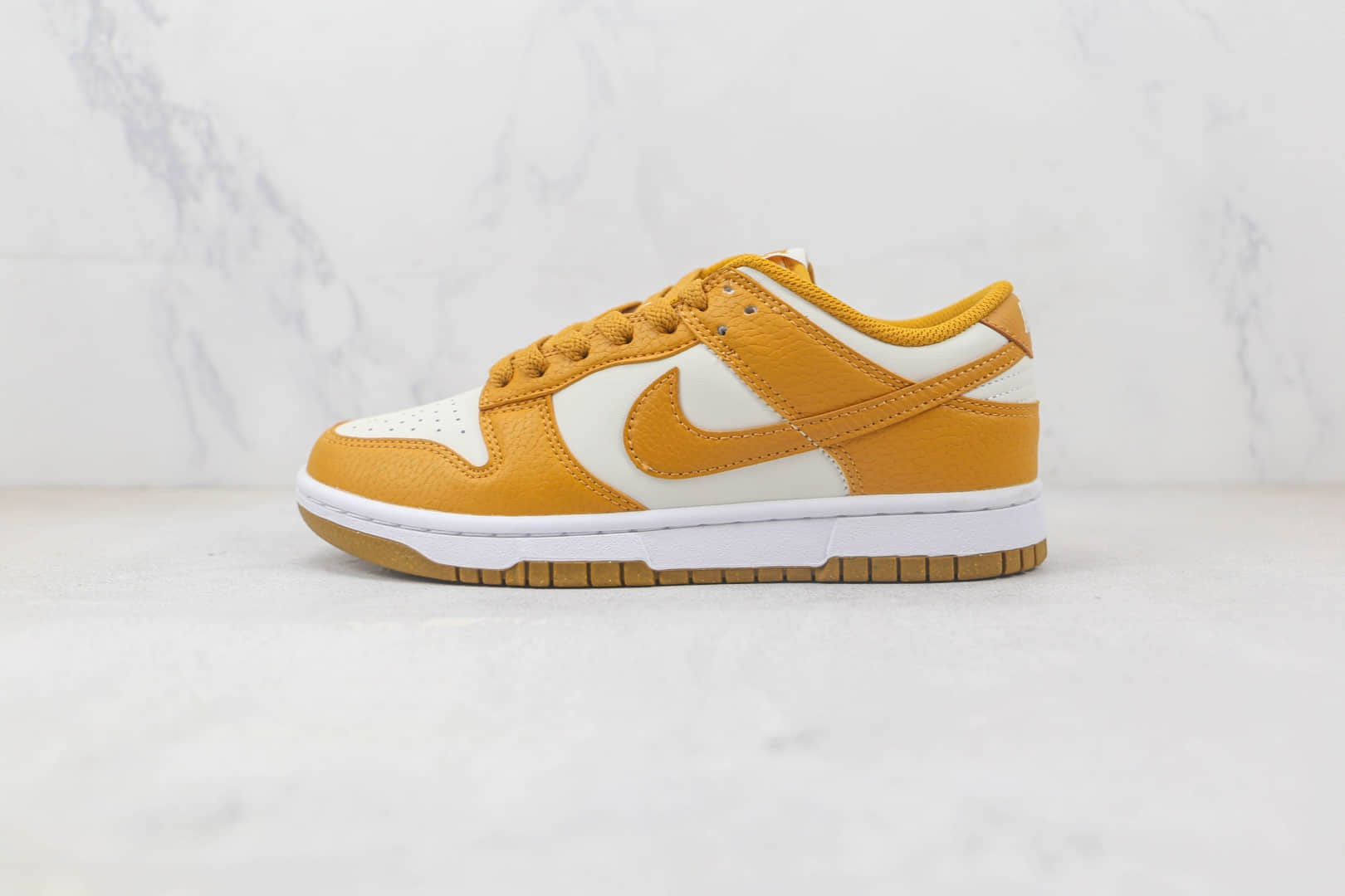 耐克Nike SB Dunk Low Dunk纯原版本低帮SB DUNK小麦白棕色板鞋 耐克DUNK校园板鞋 货号：DN1431-001