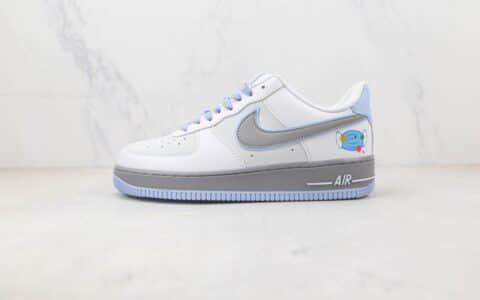 耐克Nike Air Force 1 Low 07纯原版本低帮空军一号白灰蓝齐抗疫配色板鞋 耐克空军一号定制款 货号：ZG0088-803