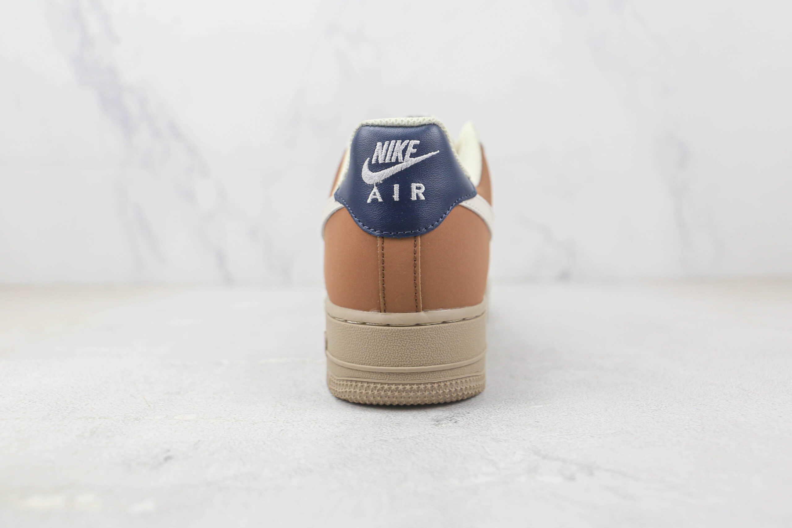 耐克Nike Air Force 1 Low纯原版本低帮空军一号白灰棕拼接板鞋 耐克空军一号定制款 货号：BS8871-107