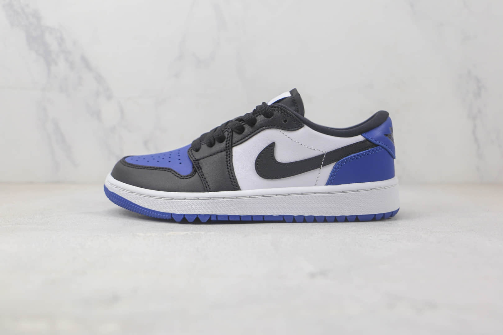 乔丹Air Jordan 1 Low Golf纯原版本低帮AJ1黑蓝色高尔夫配色板鞋 莆田天花板低帮AJ1系列 货号：DD9315-102