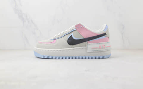 耐克Nike WMNS Air Force 1 Shadow纯原版本空军一号马卡龙配色板鞋 耐克空军一号校园板鞋 货号：DX3358-100