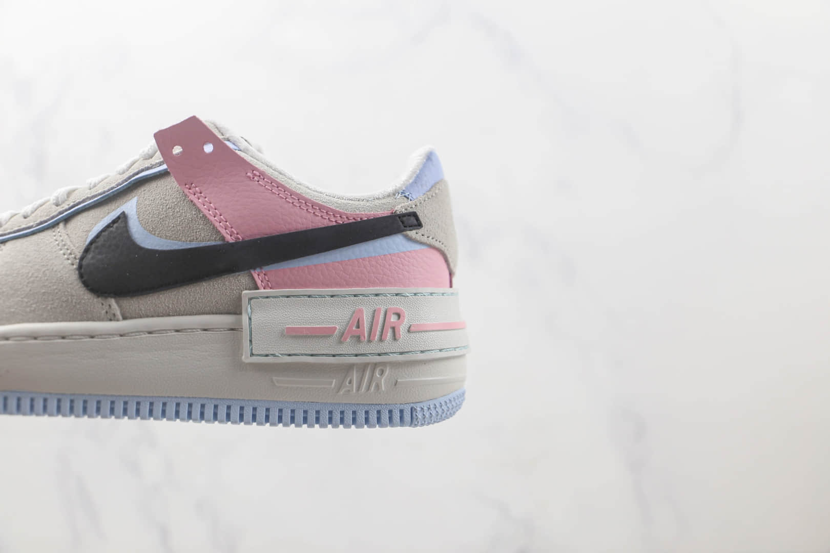 耐克Nike WMNS Air Force 1 Shadow纯原版本空军一号马卡龙配色板鞋 耐克空军一号校园板鞋 货号：DX3358-100