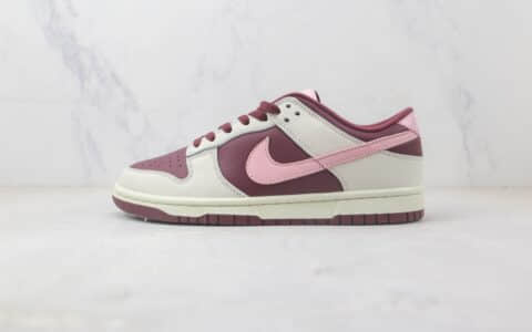 耐克Nike SB Dunk Low Dunk纯原版本低帮SB DUNK粉勾白酒红色板鞋 莆田天花板DUNK系列 货号：DR9705-100