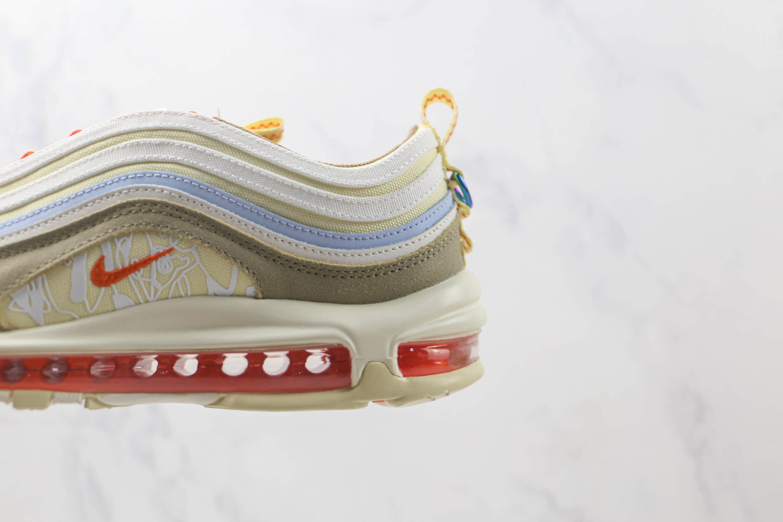 耐克Nike Air Max 97纯原版本Max系列子弹头黄棕色气垫鞋 莆田耐克Max系列 货号：DX6037-782