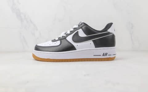 耐克Nike Air Force 1 Low 07纯原版本空军一号AF1黑白生胶板鞋 耐克空军一号校园板鞋 货号：AW2296-002