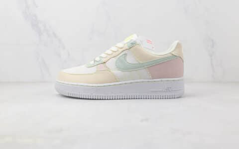 耐克Nike Air Force 1 Low 07纯原版本空军一号AF1马卡龙拼接板鞋 耐克空军一号校园板鞋 货号：DR5648-030