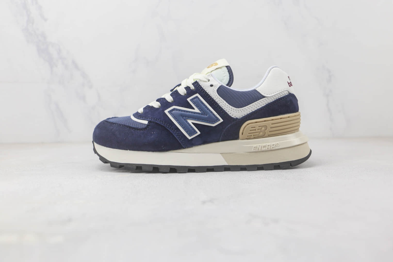 新百伦New Balance U574纯原版本NB574海军蓝配色慢跑鞋 新百伦NB老爹鞋系列 货号：U584LGBB