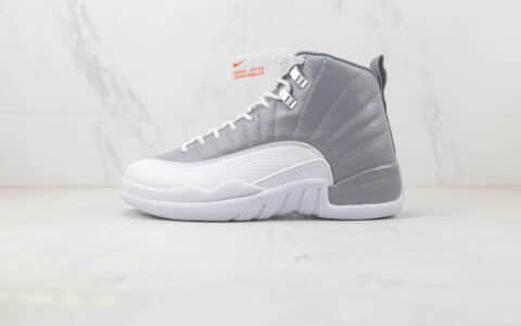 乔丹Air Jordan 12 Stealth纯原版本AJ12银白色篮球鞋 莆田天花板AJ系列 货号：CT8013-015