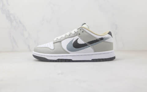 耐克Nike SB Dunk Low Dunk纯原版本低帮SB DUNK黑灰双钩板鞋 莆田天花板DUNK板鞋 货号：FD0661-100